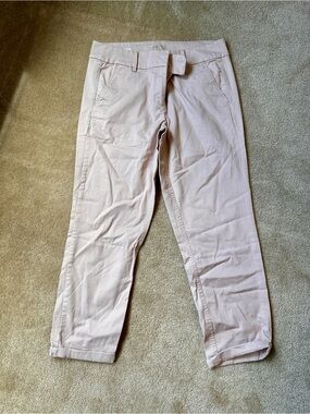 Women’s LOFT Outlet Modern Chino Crop Pants in Light Blush